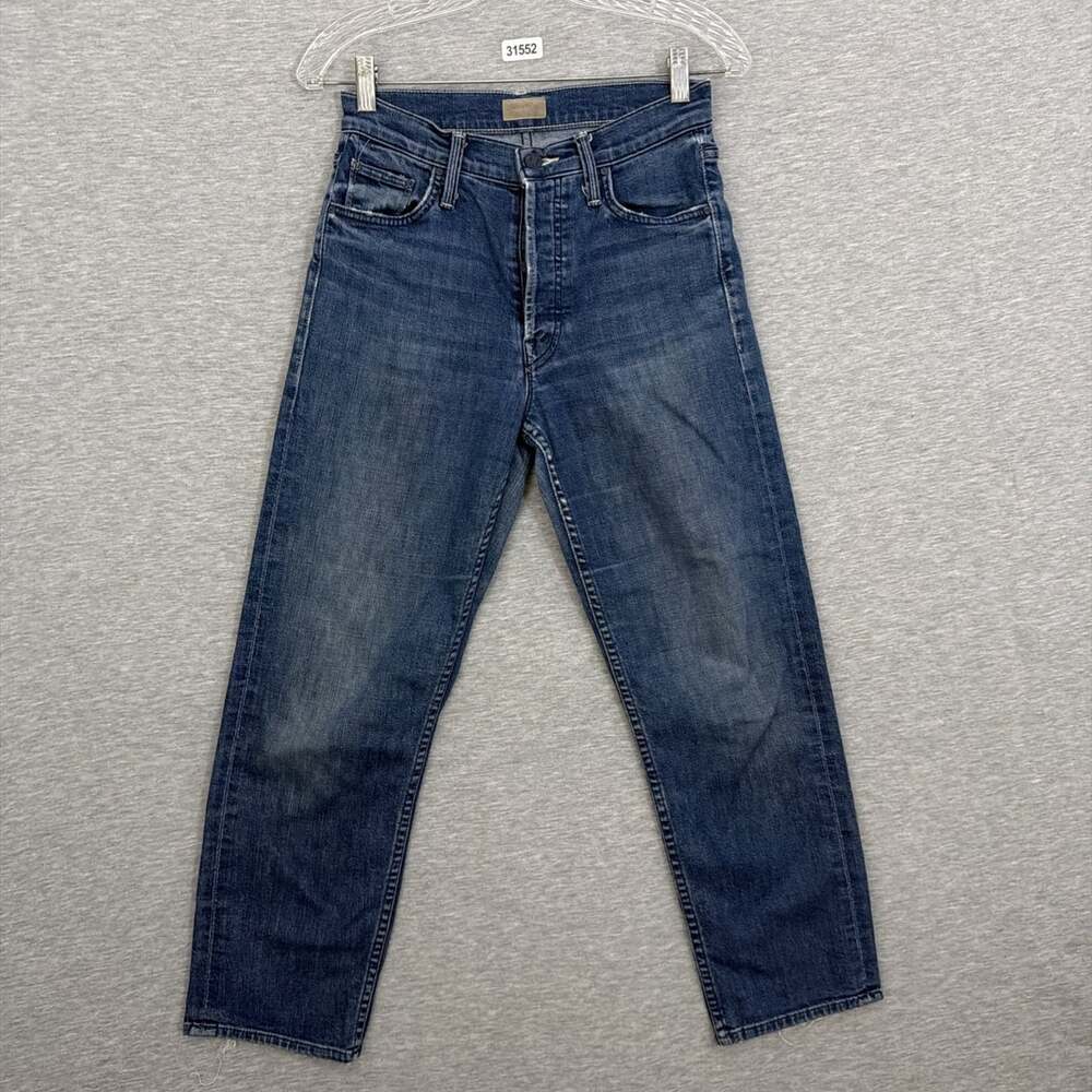 Mother Denim Women's 26 Blue Denim The Tomcat High Rise Straight Jeans